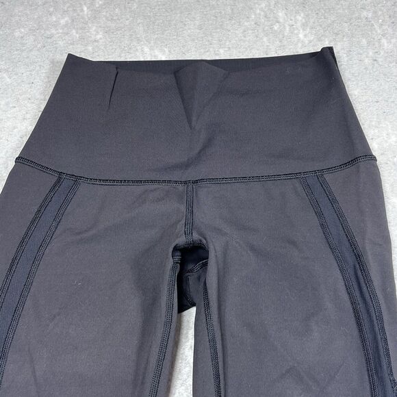 Lululemon Legging Womens Size 4 Black Legging Logo Athleisure Inseam 22” - Picture 2 of 13